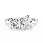 Ellen Radiant Cut Lab Grown Diamond 14Kt White Gold Engagement Ring