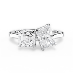 Leticia Radiant Cut Lab Grown Diamond Platinum Engagement Ring