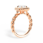 Belinda Asscher Cut Lab Grown Diamond 18Kt Rose Gold Engagement Ring - View 3