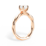 Bianca Cushion Cut Lab Grown Diamond 18Kt Rose Gold Engagement Ring - View 4