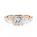 Cynthia Cushion Cut Lab Grown Diamond 18Kt Rose Gold Engagement Ring