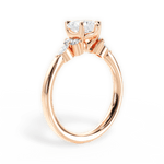 Cynthia Heart Cut Lab Grown Diamond 18Kt Rose Gold Engagement Ring - View 4