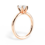 Abigail Heart Cut Lab Grown Diamond 18Kt Rose Gold Engagement Ring - View 4
