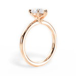 Angela Heart Cut Lab Grown Diamond 18Kt Rose Gold Engagement Ring - View 3