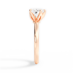 Abigail Heart Cut Lab Grown Diamond 18Kt Rose Gold Engagement Ring - View 3