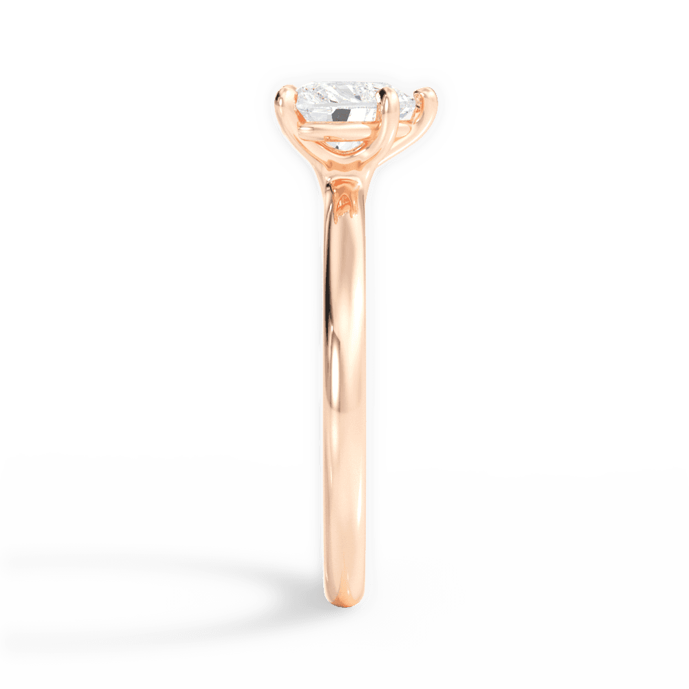 Angela Heart Cut Lab Grown Diamond 18Kt Rose Gold Engagement Ring - View 2