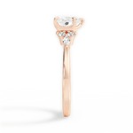 Cynthia Heart Cut Lab Grown Diamond 18Kt Rose Gold Engagement Ring - View 3