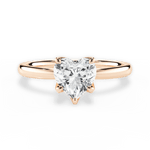 Abigail Heart Cut Lab Grown Diamond 18Kt Rose Gold Engagement Ring