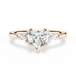 Cynthia Heart Cut Lab Grown Diamond 18Kt Rose Gold Engagement Ring