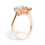 Georgia Marquise Cut Lab Grown Diamond 18Kt Rose Gold Engagement Ring - View 4