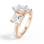 Esther Marquise Cut Lab Grown Diamond 18Kt Rose Gold Engagement Ring - View 4