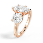 Georgia Marquise Cut Lab Grown Diamond 18Kt Rose Gold Engagement Ring - View 2