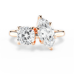 Ellen Marquise Cut Lab Grown Diamond 18Kt Rose Gold Engagement Ring