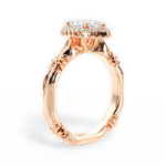 Erica Marquise Cut Lab Grown Diamond 18Kt Rose Gold Engagement Ring - View 2