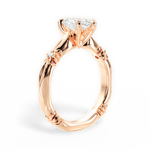 Claire Marquise Cut Lab Grown Diamond 18Kt Rose Gold Engagement Ring - View 3