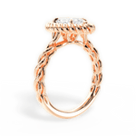Belinda Marquise Cut Lab Grown Diamond 18Kt Rose Gold Engagement Ring - View 4
