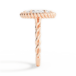 Belinda Marquise Cut Lab Grown Diamond 18Kt Rose Gold Engagement Ring - View 2