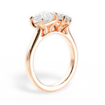Esther Oval Cut Lab Grown Diamond 18Kt Rose Gold Engagement Ring - View 2