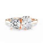 Ellen Oval Cut Lab Grown Diamond 18Kt Rose Gold Engagement Ring