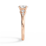 Cecilia Oval Cut Lab Grown Diamond 18Kt Rose Gold Engagement Ring - View 4