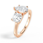 Alice Pear Cut Lab Grown Diamond 18Kt Rose Gold Engagement Ring - View 2