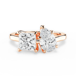 Esther Pear Cut Lab Grown Diamond 18Kt Rose Gold Engagement Ring