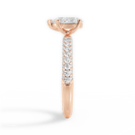 Kylie Pear Cut Lab Grown Diamond 18Kt Rose Gold Engagement Ring - View 4