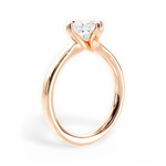 Ashley Princess Cut Lab Grown Diamond 18Kt Rose Gold Engagement Ring - View 2