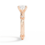 Claire Princess Cut Lab Grown Diamond 18Kt Rose Gold Engagement Ring - View 2