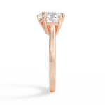 Alice Radiant Cut Lab Grown Diamond 18Kt Rose Gold Engagement Ring - View 4