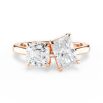 Alice Radiant Cut Lab Grown Diamond 18Kt Rose Gold Engagement Ring
