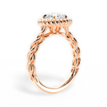 Belinda Round Cut Lab Grown Diamond 18Kt Rose Gold Engagement Ring - View 2