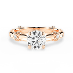 Claire Round Cut Lab Grown Diamond 18Kt Rose Gold Engagement Ring