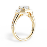 Katherine Asscher Cut Lab Grown Diamond 18Kt Yellow Gold Engagement Ring - View 2