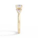Cynthia Asscher Cut Lab Grown Diamond 18Kt Yellow Gold Engagement Ring - View 3