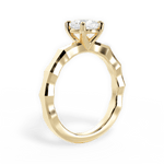 Aaliyah Cushion Cut Lab Grown Diamond 18Kt Yellow Gold Engagement Ring - View 2