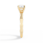 Aaliyah Cushion Cut Lab Grown Diamond 18Kt Yellow Gold Engagement Ring - View 4