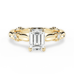 Claire Emerald Cut Lab Grown Diamond 18Kt Yellow Gold Engagement Ring