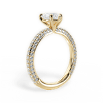 Kristen Heart Cut Lab Grown Diamond 18Kt Yellow Gold Engagement Ring - View 4