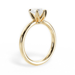 Abigail Heart Cut Lab Grown Diamond 18Kt Yellow Gold Engagement Ring - View 4
