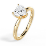 Abigail Heart Cut Lab Grown Diamond 18Kt Yellow Gold Engagement Ring - View 2
