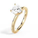 Cara Heart Cut Lab Grown Diamond 18Kt Yellow Gold Engagement Ring - View 4