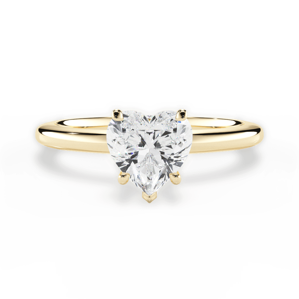 Cara Heart Cut Lab Grown Diamond 18Kt Yellow Gold Engagement Ring