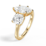 Lila Marquise Cut Lab Grown Diamond 18Kt Yellow Gold Engagement Ring - View 2