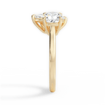 Ellen Marquise Cut Lab Grown Diamond 18Kt Yellow Gold Engagement Ring - View 4