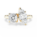 Ellen Marquise Cut Lab Grown Diamond 18Kt Yellow Gold Engagement Ring