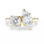 Lila Marquise Cut Lab Grown Diamond 18Kt Yellow Gold Engagement Ring