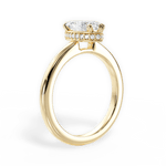 Brianna Marquise Cut Lab Grown Diamond 18Kt Yellow Gold Engagement Ring - View 2
