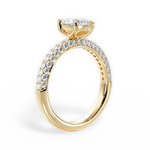 Kylie Marquise Cut Lab Grown Diamond 18Kt Yellow Gold Engagement Ring - View 3