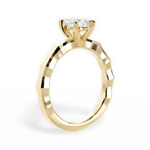 Aaliyah Marquise Cut Lab Grown Diamond 18Kt Yellow Gold Engagement Ring - View 2